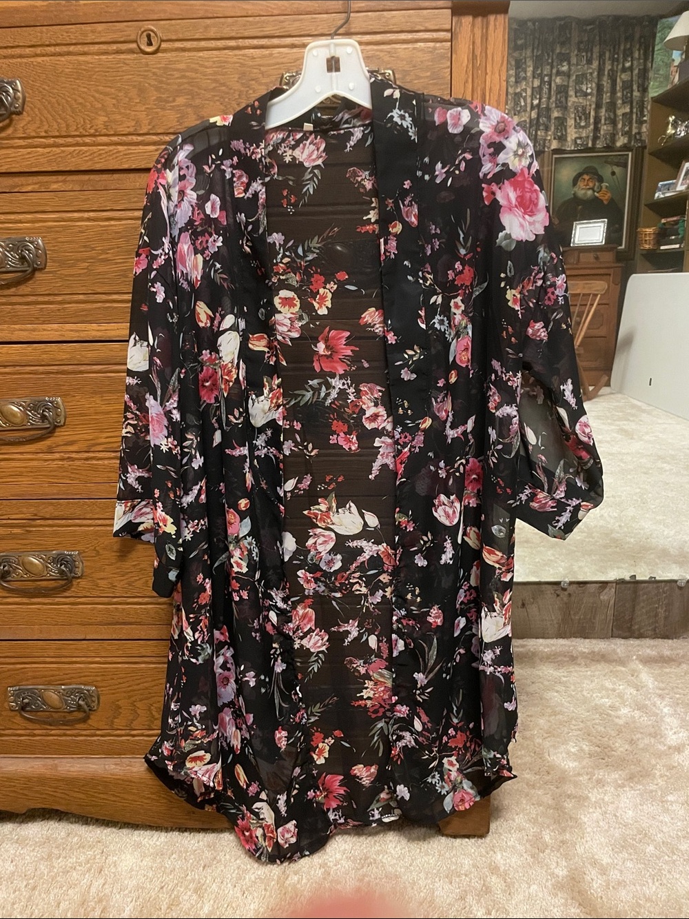 Lightweight floral cover up